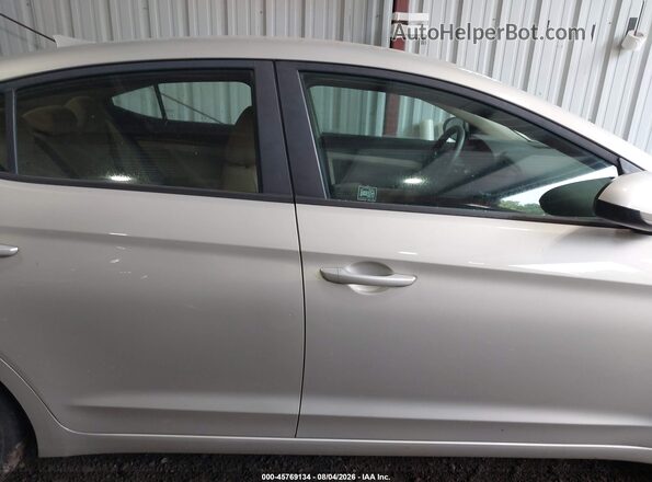 5NPD84LF4JH361494 2018 HYUNDAI ELANTRA Бежевый Вид задней части салона