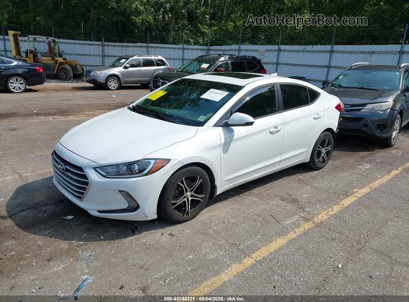 5NPD84LF4JH377565 2018 HYUNDAI ELANTRA White წინა მარცხენა ხედი სამი მეოთხედიდან