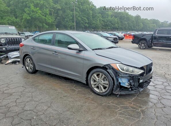 5NPD84LF4JH396276 2018 HYUNDAI ELANTRA Gray Przód prawy