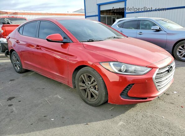 5NPD84LF4JH402626 2018 HYUNDAI ELANTRA Red Vista del cuadro de instrumentos