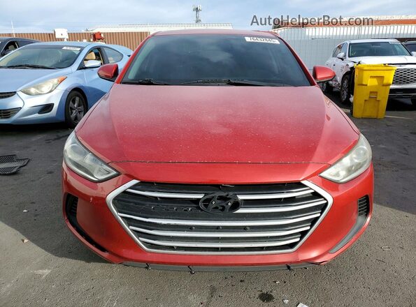 5NPD84LF4JH402626 2018 HYUNDAI ELANTRA Red Vista de la etiqueta del VIN