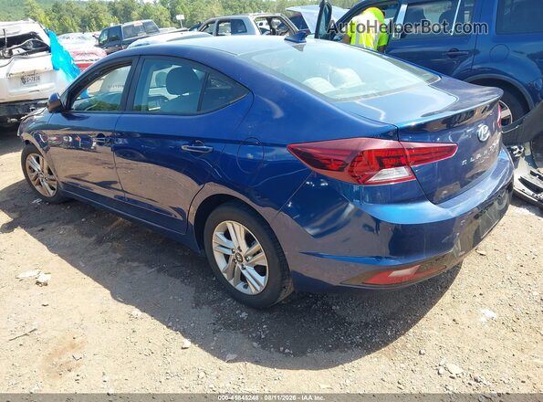 5NPD84LF4KH413112 2019 HYUNDAI ELANTRA Blue Rear left