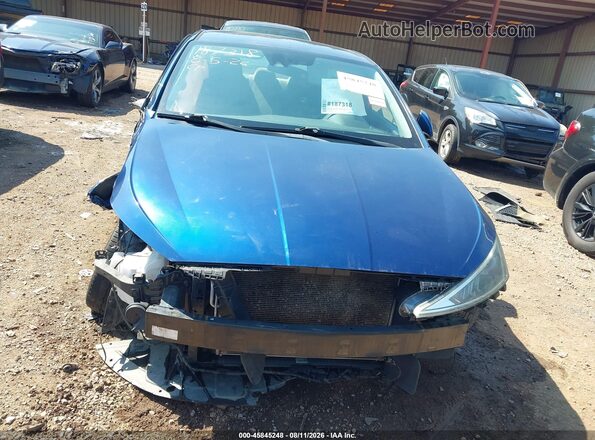 5NPD84LF4KH413112 2019 HYUNDAI ELANTRA Blue Rear interior view