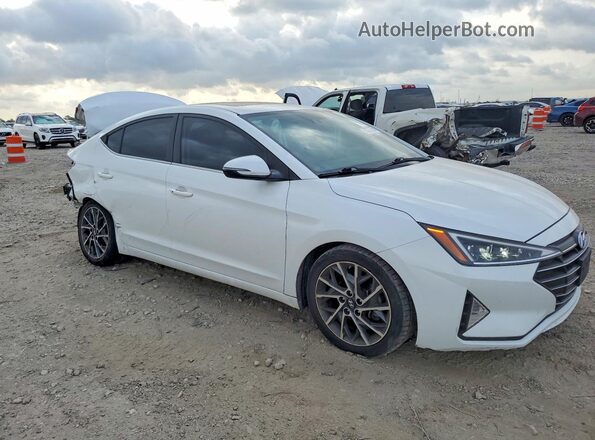 5NPD84LF4KH416270 2019 HYUNDAI ELANTRA Белый Передняя правая четверть