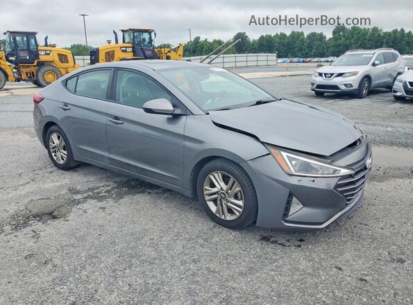 5NPD84LF4KH419587 2019 HYUNDAI ELANTRA Серый Передняя правая четверть
