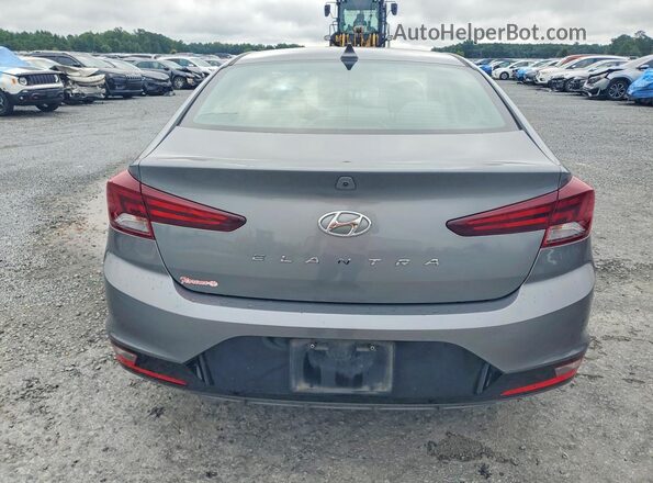 5NPD84LF4KH419587 2019 HYUNDAI ELANTRA Серый Вид сзади