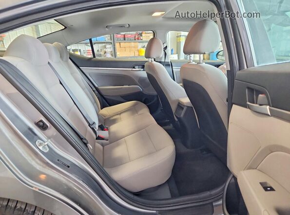 5NPD84LF4KH419587 2019 HYUNDAI ELANTRA Серый Вид задних сидений