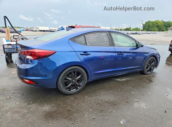 5NPD84LF4KH431691 2019 HYUNDAI ELANTRA Blue Tył prawy