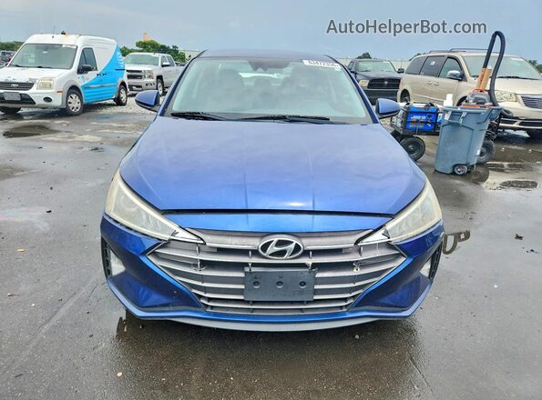 5NPD84LF4KH431691 2019 HYUNDAI ELANTRA Blue Widok z przodu