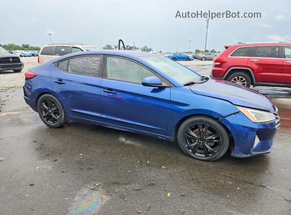 5NPD84LF4KH431691 2019 HYUNDAI ELANTRA Blue Przód prawy
