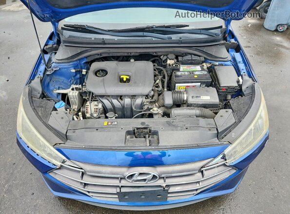5NPD84LF4KH431691 2019 HYUNDAI ELANTRA Blue Widok wnętrza z tyłu