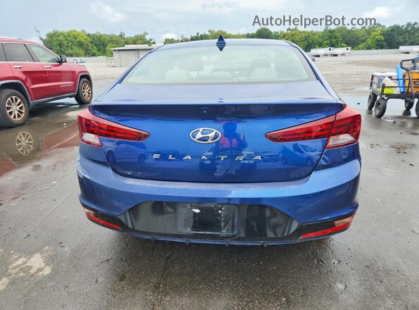 5NPD84LF4KH431691 2019 HYUNDAI ELANTRA Blue Widok z tyłu