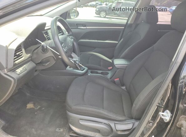 5NPD84LF4KH431948 2019 HYUNDAI ELANTRA Black წინა სალონის ხედი