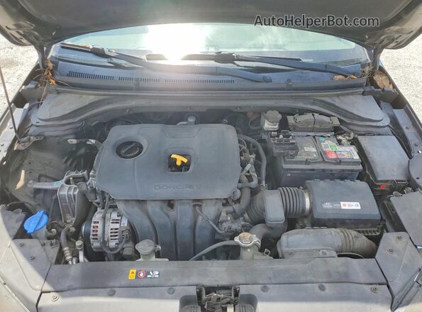 5NPD84LF4KH431948 2019 HYUNDAI ELANTRA Black უკანა სალონის ხედი