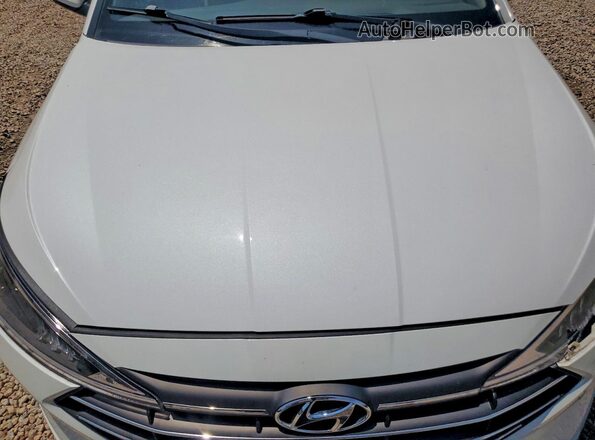 5NPD84LF4KH434185 2019 HYUNDAI ELANTRA White Rear interior view