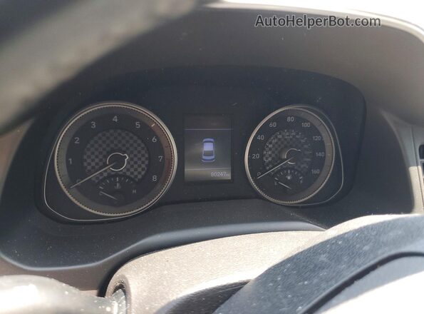 5NPD84LF4KH434185 2019 HYUNDAI ELANTRA White Instrument cluster view