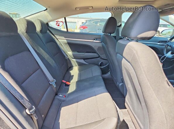 5NPD84LF4KH434235 2019 HYUNDAI ELANTRA Black Widok tylnych siedzeń