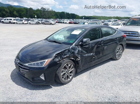 5NPD84LF4KH455537 2019 HYUNDAI ELANTRA Black Przód lewy