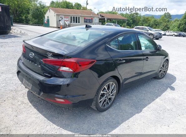 5NPD84LF4KH455537 2019 HYUNDAI ELANTRA Black Tył prawy