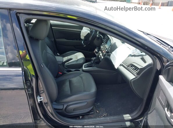 5NPD84LF4KH455537 2019 HYUNDAI ELANTRA Black Widok wnętrza z przodu