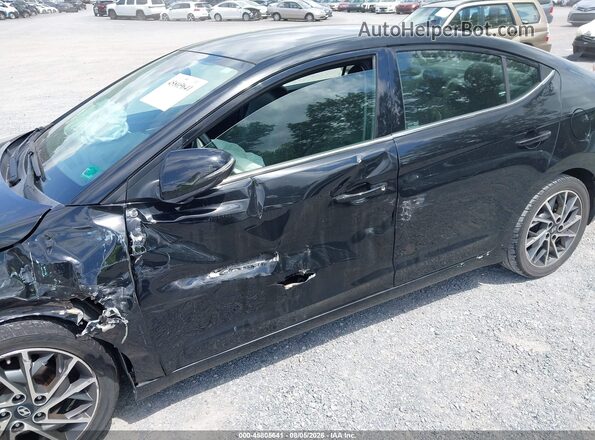 5NPD84LF4KH455537 2019 HYUNDAI ELANTRA Black Widok z przodu