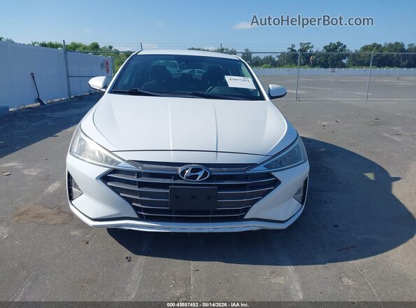5NPD84LF4KH458941 2019 HYUNDAI ELANTRA White Widok wnętrza z tyłu