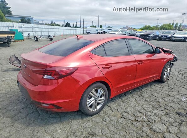 5NPD84LF4KH480115 2019 HYUNDAI ELANTRA Red Задня права чверть