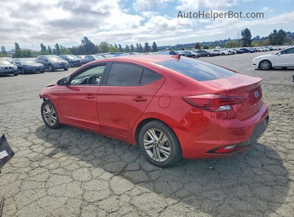 5NPD84LF4KH480115 2019 HYUNDAI ELANTRA Red Задня ліва чверть