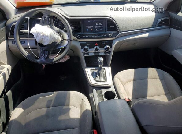 5NPD84LF4KH480115 2019 HYUNDAI ELANTRA Red Вид панелі приладів