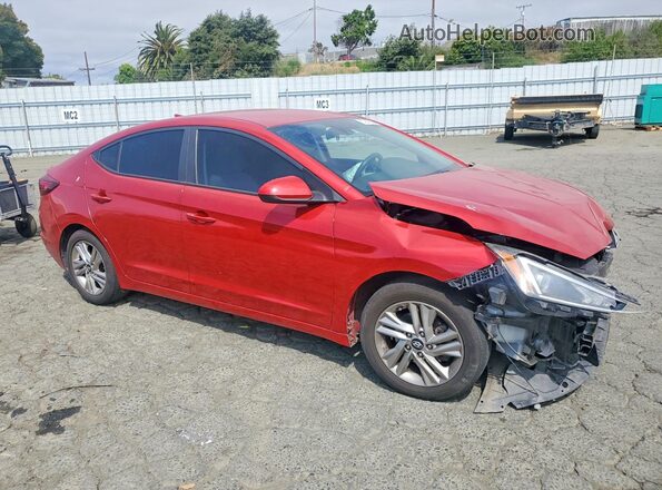 5NPD84LF4KH480115 2019 HYUNDAI ELANTRA Red Передня права чверть