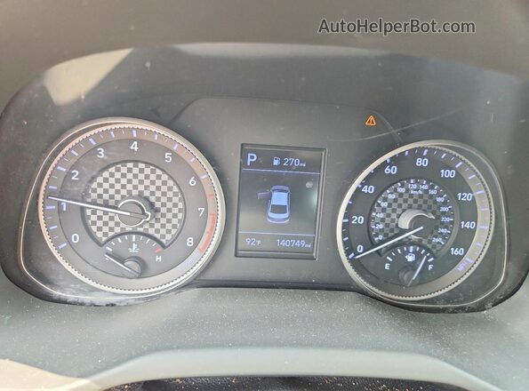 5NPD84LF4LH506715 2020 HYUNDAI ELANTRA Серебряный Вид щитка приборов