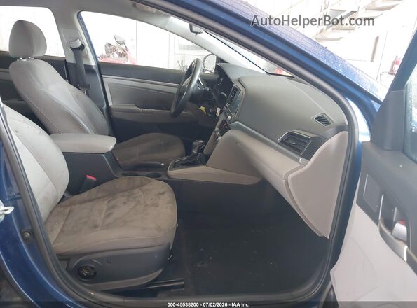 5NPD84LF4LH514538 2020 HYUNDAI ELANTRA Синий Вид салона спереди
