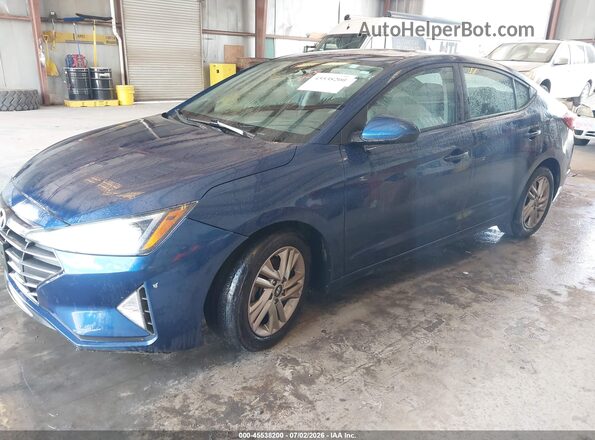 5NPD84LF4LH514538 2020 HYUNDAI ELANTRA Синий Передняя левая четверть