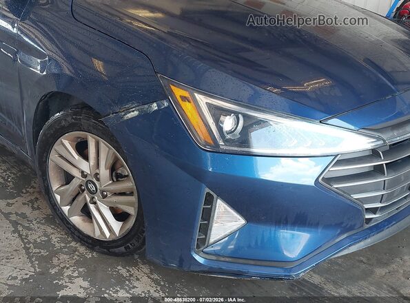 5NPD84LF4LH514538 2020 HYUNDAI ELANTRA Синий Вид спереди