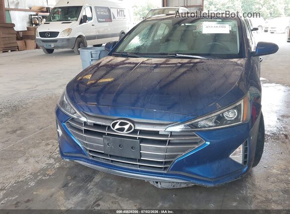 5NPD84LF4LH514538 2020 HYUNDAI ELANTRA Синий Вид щитка приборов