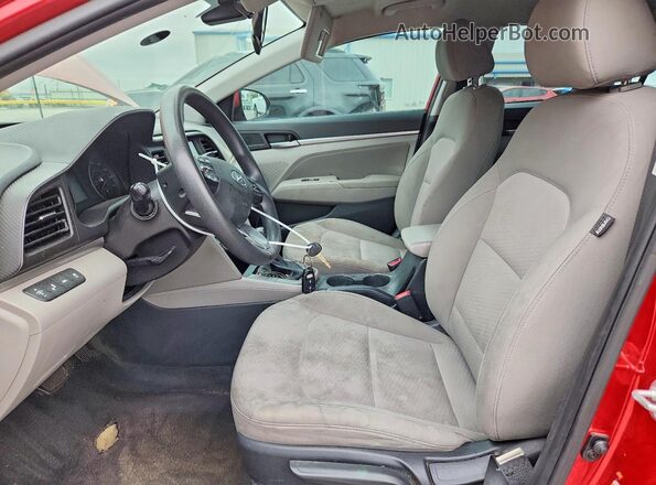 5NPD84LF4LH525944 2020 HYUNDAI ELANTRA Red წინა სალონის ხედი
