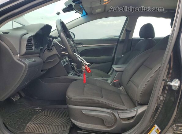 5NPD84LF4LH553002 2020 HYUNDAI ELANTRA Black წინა სალონის ხედი