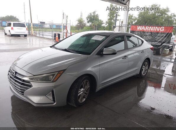 5NPD84LF4LH563707 2020 HYUNDAI ELANTRA Gray წინა მარცხენა ხედი სამი მეოთხედიდან