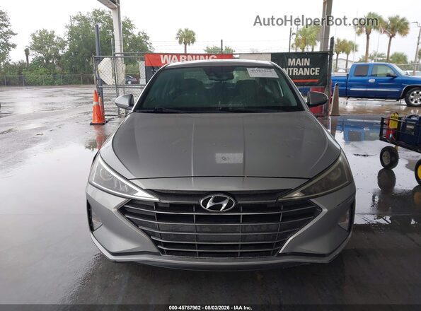 5NPD84LF4LH563707 2020 HYUNDAI ELANTRA Gray ხელსაწყოთა პანელის ხედი
