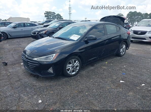 5NPD84LF4LH574240 2020 HYUNDAI ELANTRA Black Առջևի ձախ երեք քառորդ տեսարան