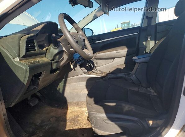 5NPD84LF4LH577607 2020 HYUNDAI ELANTRA White წინა სალონის ხედი
