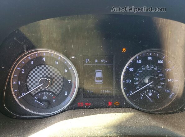 5NPD84LF4LH577607 2020 HYUNDAI ELANTRA White ხელსაწყოთა პანელის ხედი