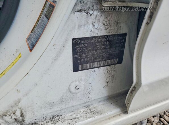 5NPD84LF4LH579910 2020 HYUNDAI ELANTRA White ძრავის განყოფილების ხედი