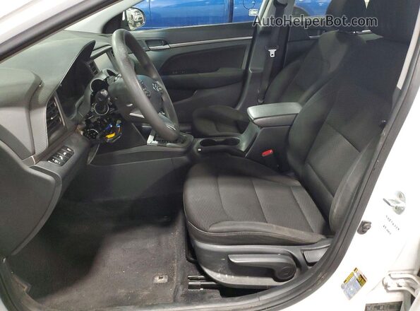 5NPD84LF4LH583259 2020 HYUNDAI ELANTRA White Widok wnętrza z przodu