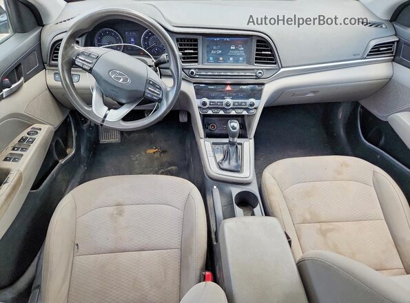 5NPD84LF4LH584041 2020 HYUNDAI ELANTRA Black Առջևի վահանակի տեսք