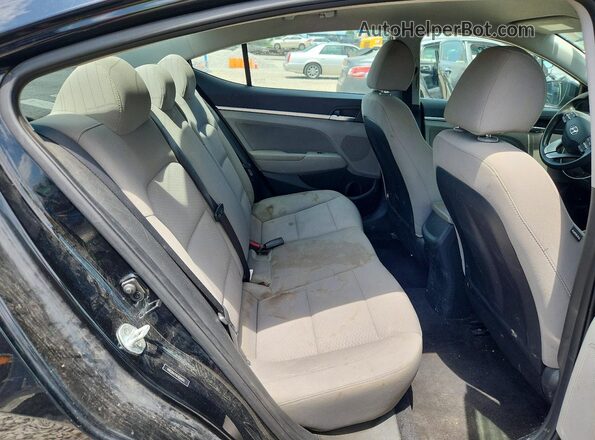 5NPD84LF4LH584041 2020 HYUNDAI ELANTRA Black Հետևի նստատեղերի տեսք