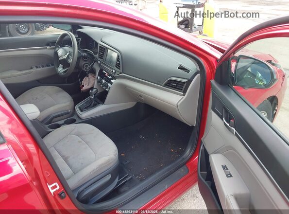 5NPD84LF4LH592785 2020 HYUNDAI ELANTRA Red Widok wnętrza z przodu