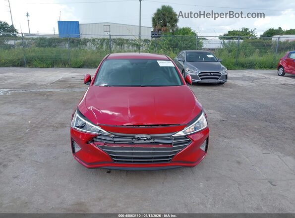 5NPD84LF4LH592785 2020 HYUNDAI ELANTRA Red Widok z przodu