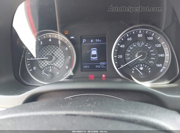 5NPD84LF4LH592785 2020 HYUNDAI ELANTRA Red Widok tylnych siedzeń