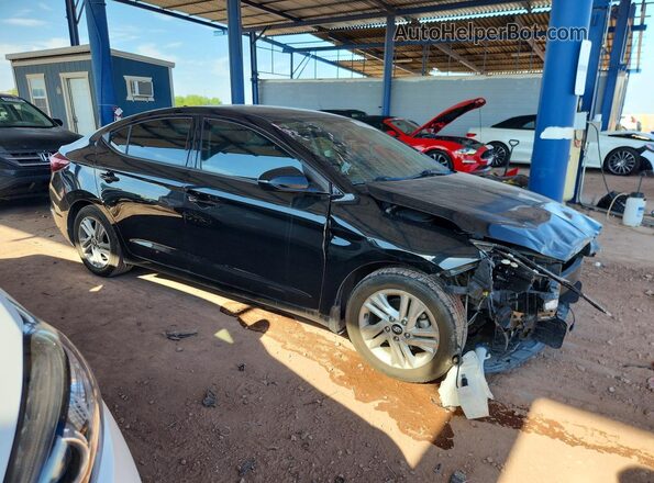 5NPD84LF4LH594956 2020 HYUNDAI ELANTRA Черный Передняя правая четверть